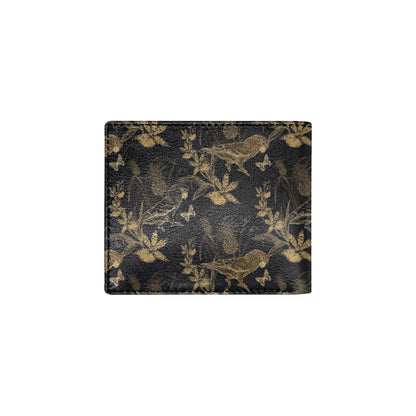 Parakeet Pattern Print Design A05 Men's ID Card Wallet