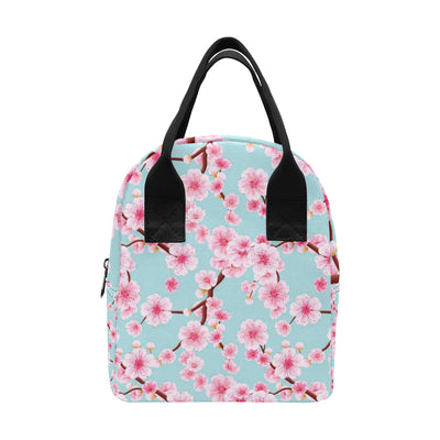 Cherry Blossom Pattern Print Design CB04 Insulated Lunch Bag