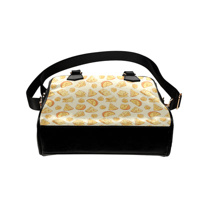 Cheese Pattern Print Design 01 Shoulder Handbag