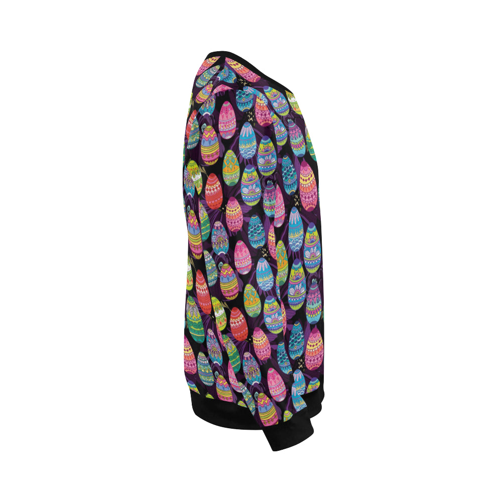 Easter Eggs Pattern Print Design RB08 Men Long Sleeve Sweatshirt