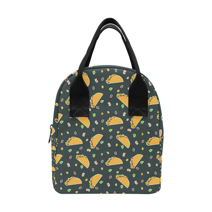 Taco Pattern Print Design TC02 Insulated Lunch Bag