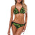 Green Neon Tropical Palm Leaves Bikini