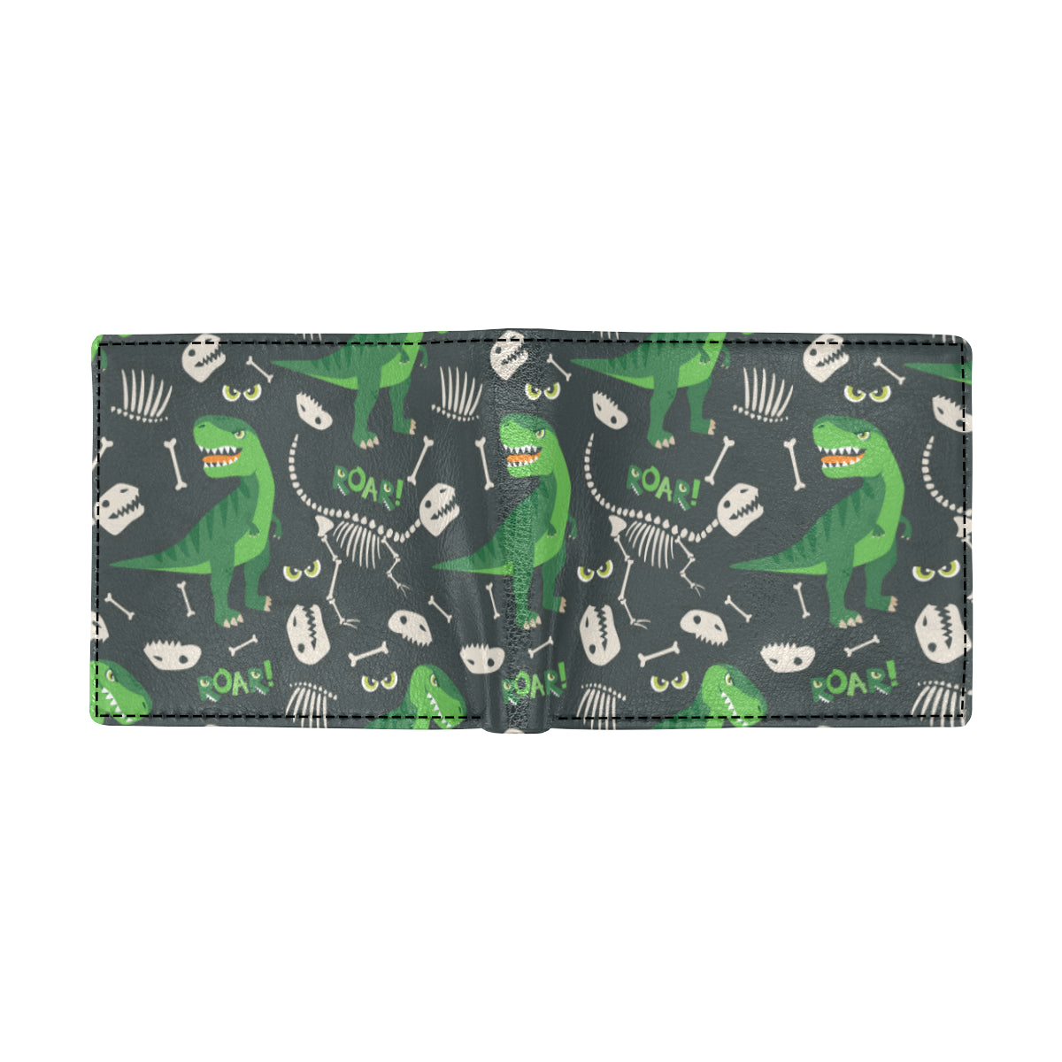 T Rex Pattern Print Design A05 Men's ID Card Wallet