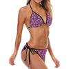 Purple Butterfly Leopard Bikini