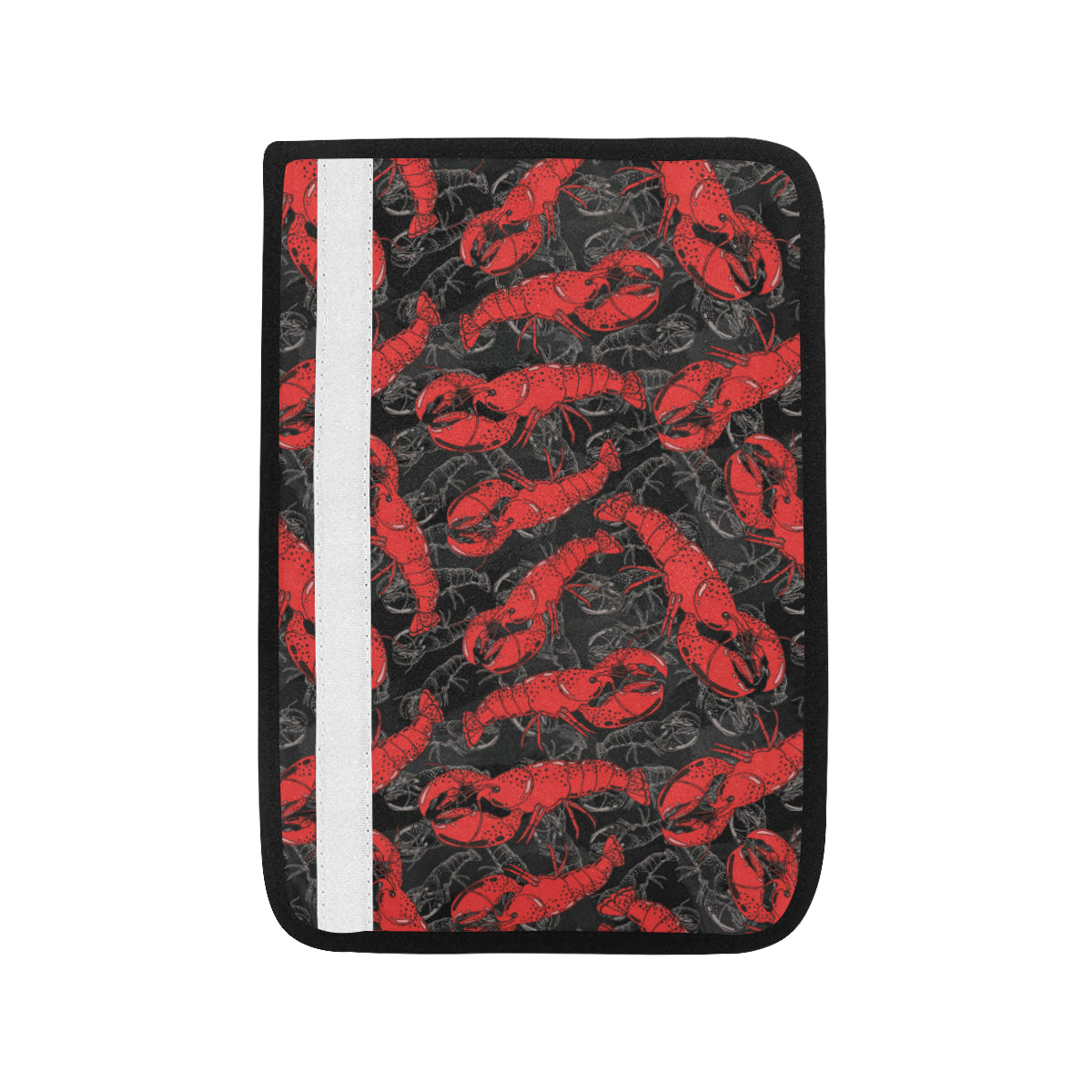 Lobster Pattern Print Design 04 Car Seat Belt Cover