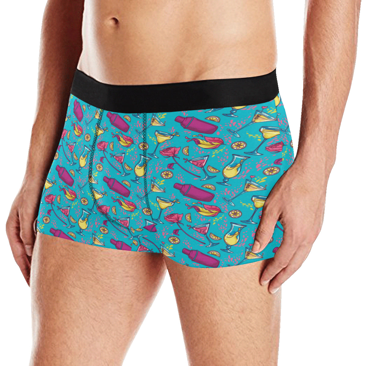 Cocktail Pattern Print Design 03 Men's Boxer Briefs