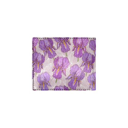 Iris Pattern Print Design IR05 Men's ID Card Wallet