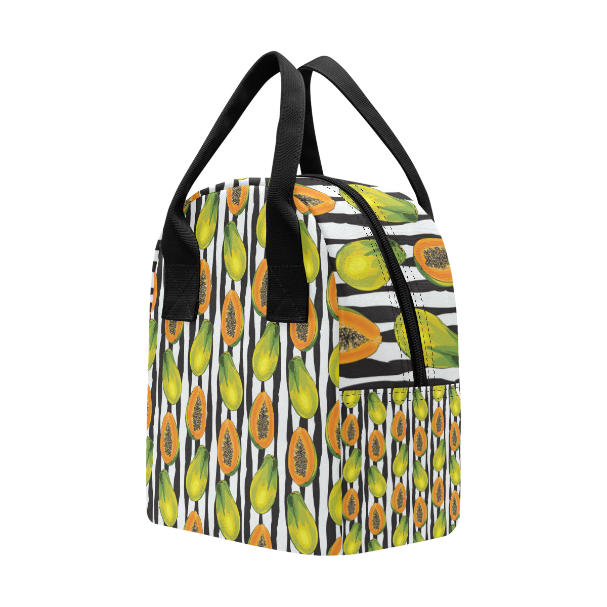 Papaya Pattern Print Design PP01 Insulated Lunch Bag