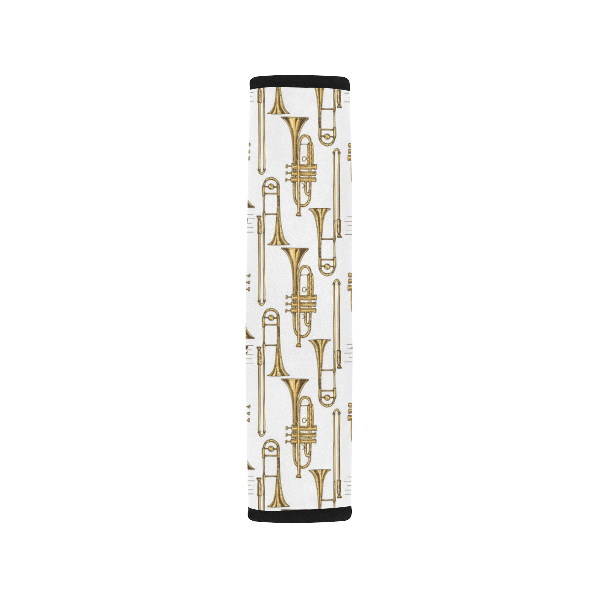 Trombone Pattern Print Design 04 Car Seat Belt Cover