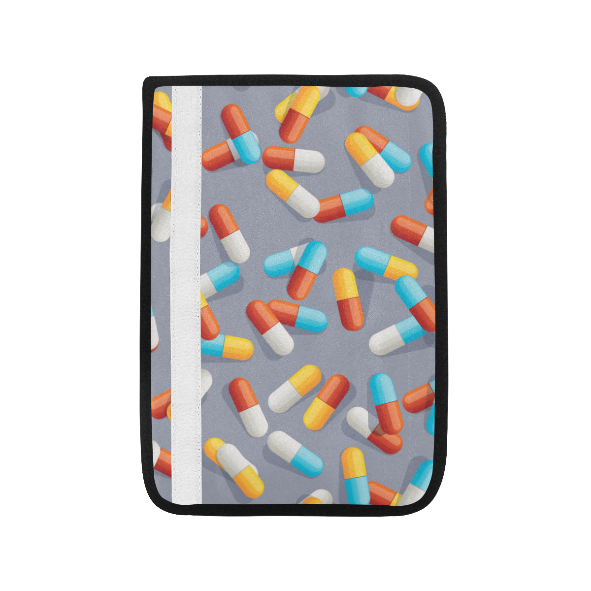 Pill Pattern Print Design A01 Car Seat Belt Cover