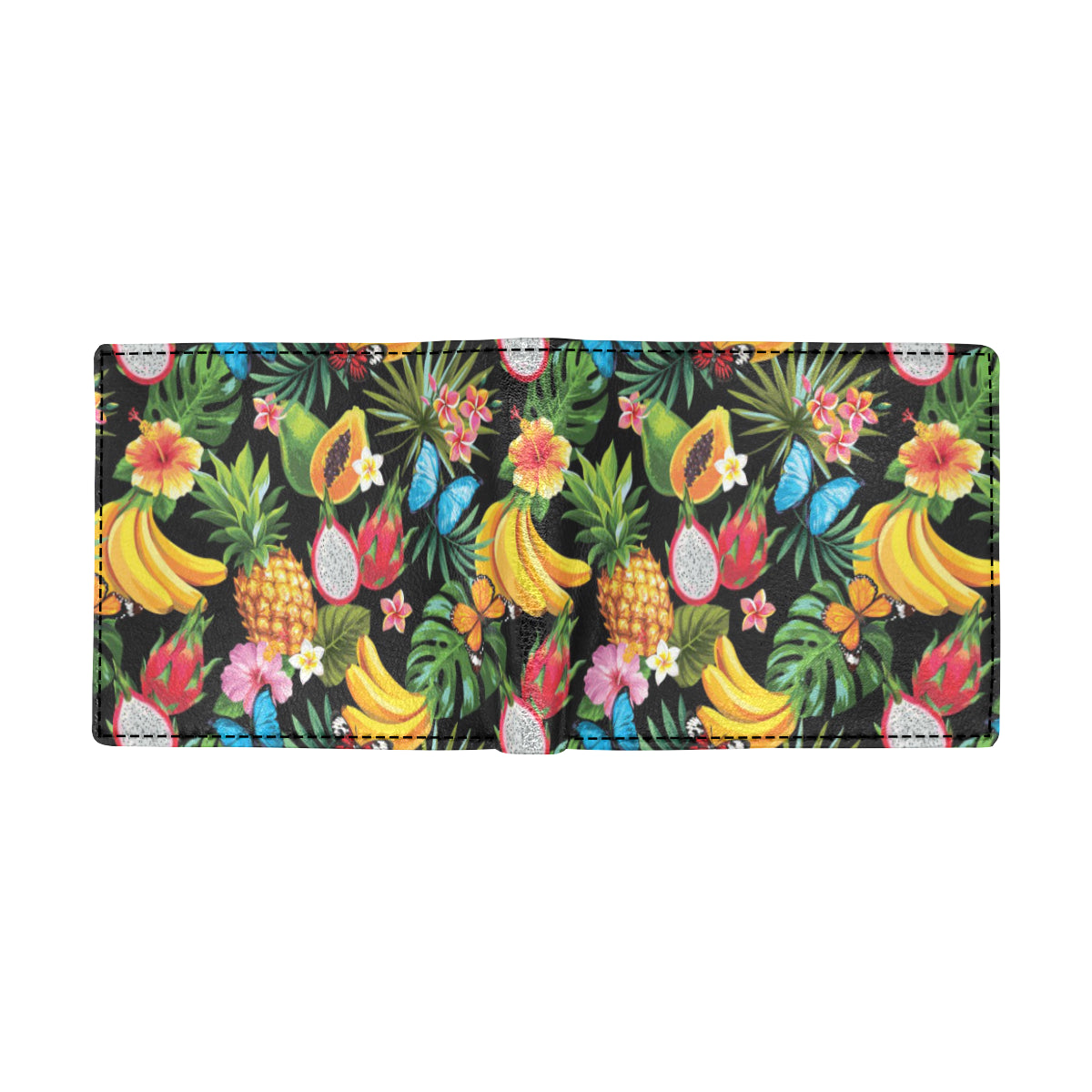 Tropical Fruits Pattern Print Design TF04 Men's ID Card Wallet