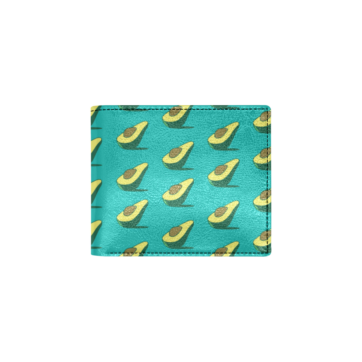 Avocado Pattern Print Design 03 Men's ID Card Wallet