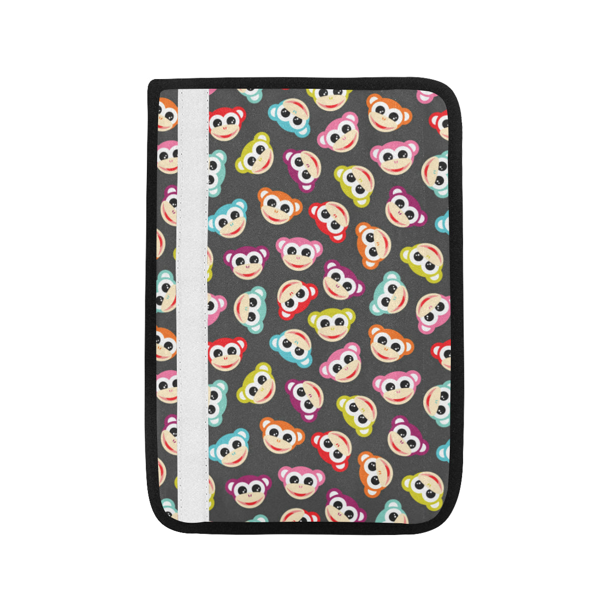 Monkey Head Design Themed Print Car Seat Belt Cover