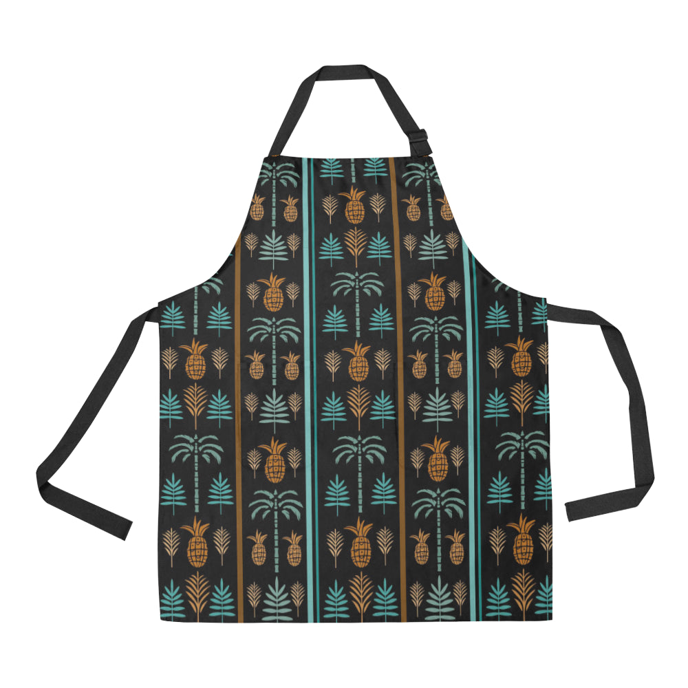Hawaiian Themed Pattern Print Design H023 Apron with Pocket