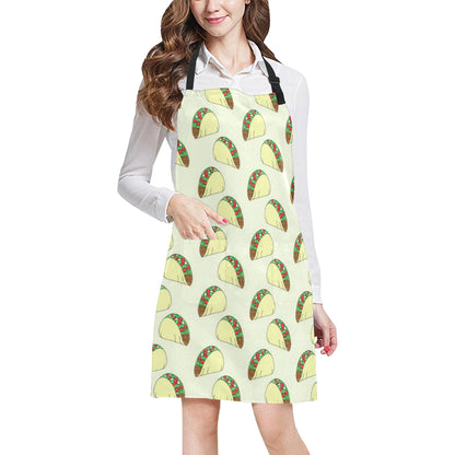 Taco Pattern Print Design TC05 Apron with Pocket