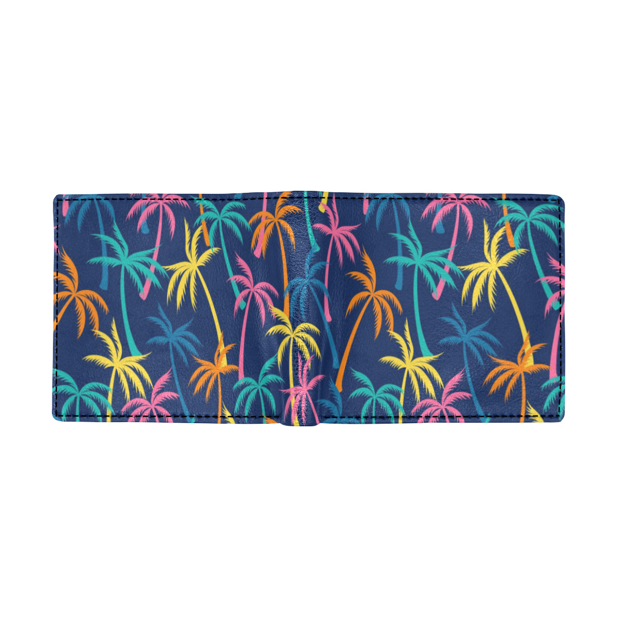 Palm Tree Pattern Print Design PT013 Men's ID Card Wallet