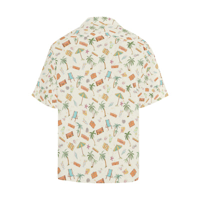 Beach Themed Pattern Print Design 05 Men's Hawaiian Shirt