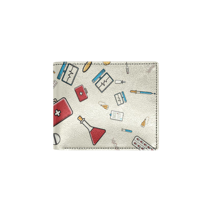 Nurse Pattern Print Design A04 Men's ID Card Wallet