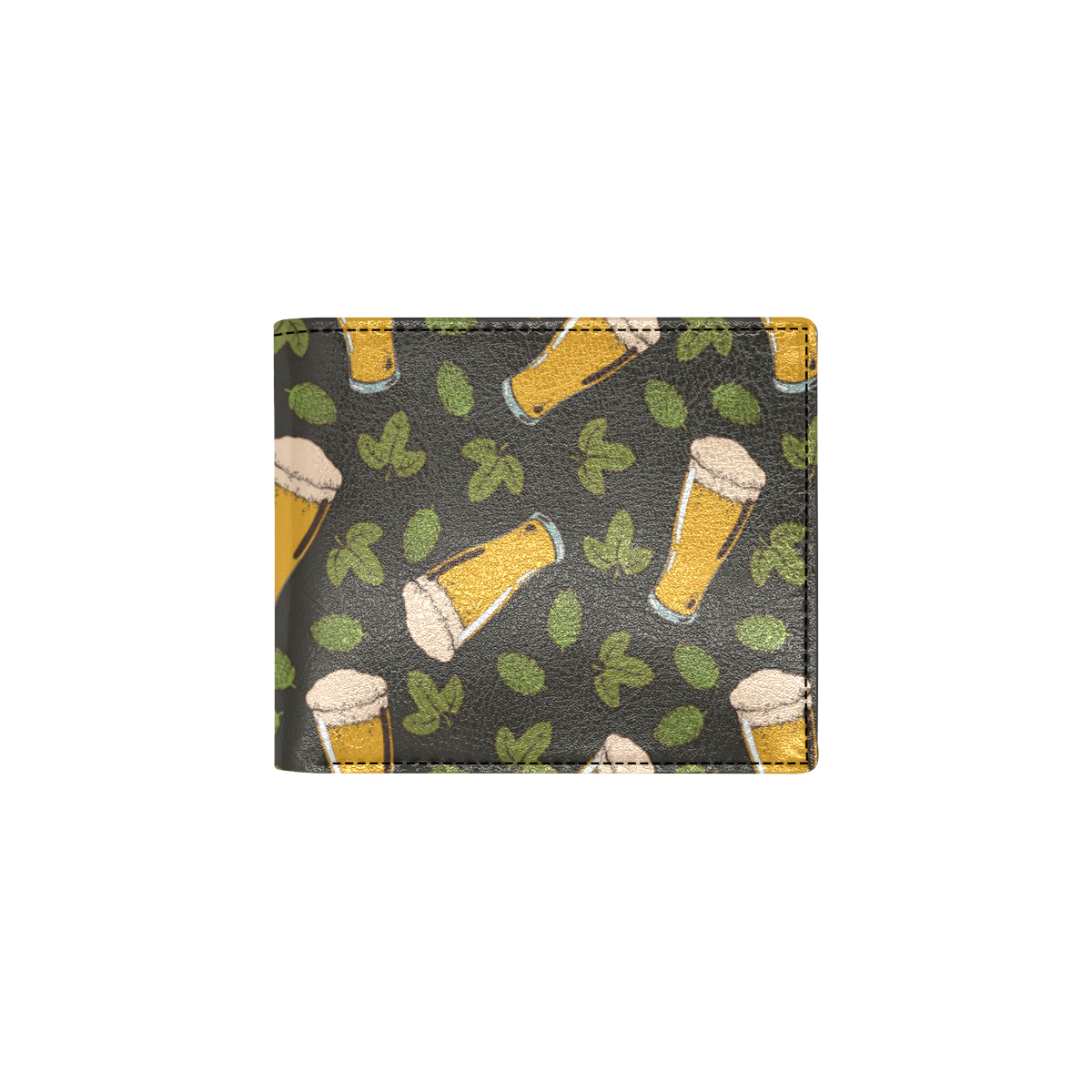 Beer Iris Pattern Print Design 02 Men's ID Card Wallet