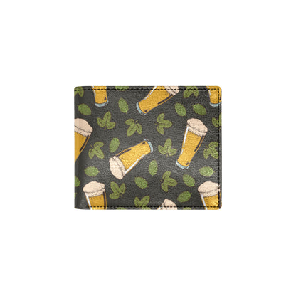 Beer Iris Pattern Print Design 02 Men's ID Card Wallet