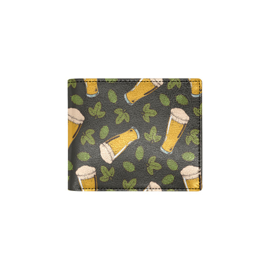 Beer Iris Pattern Print Design 02 Men's ID Card Wallet