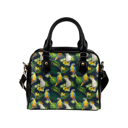 Parrot Pattern Print Design A03 Shoulder Handbag