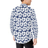 Hibiscus Pattern Print Design HB013 Men's Long Sleeve Shirt