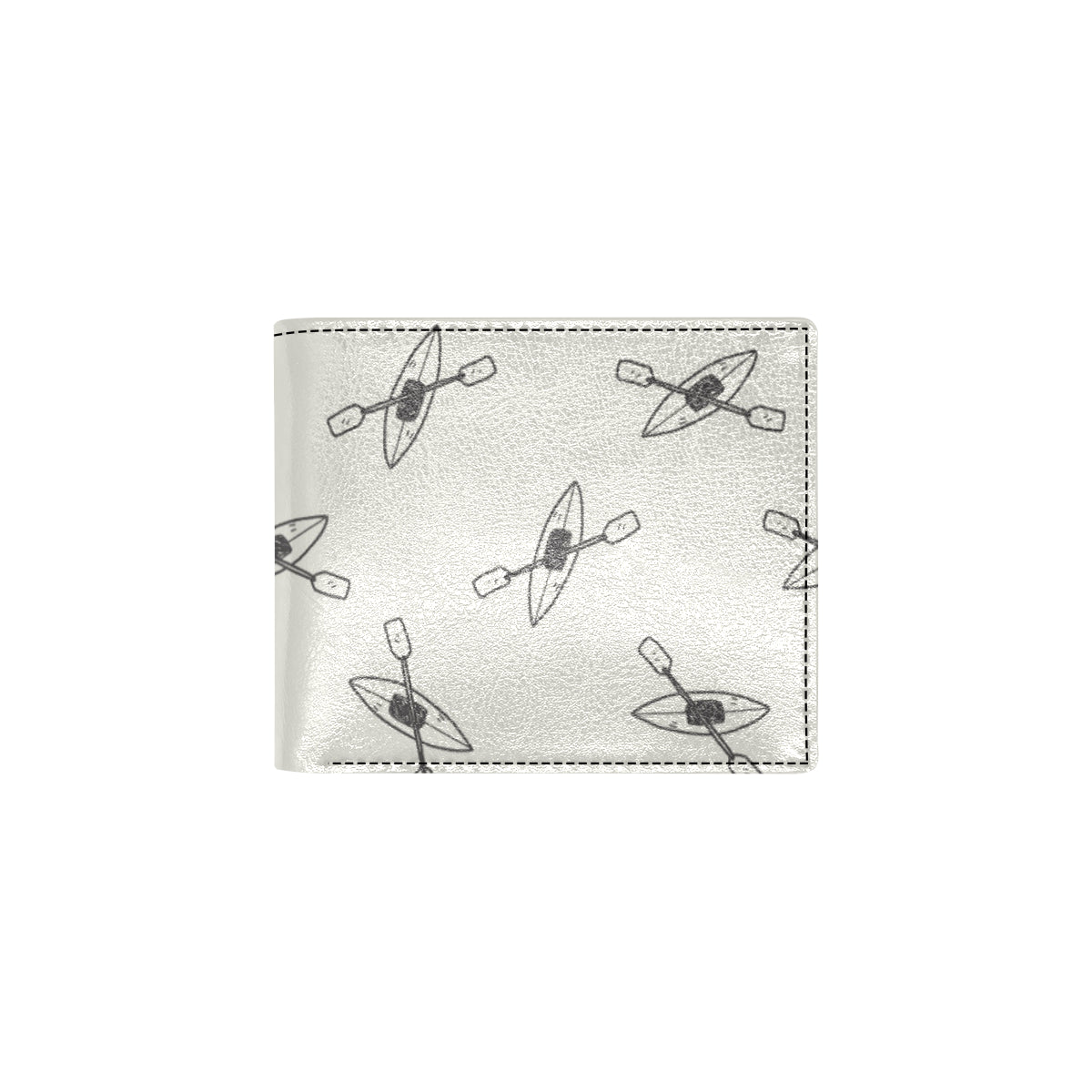 Kayak Pattern Print Design 01 Men's ID Card Wallet