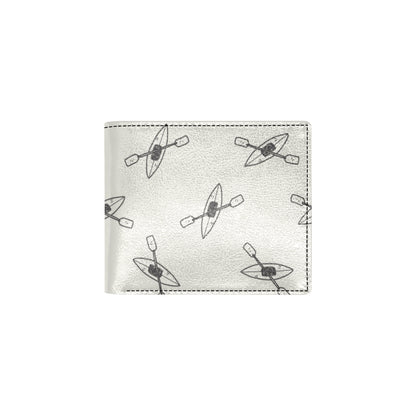 Kayak Pattern Print Design 01 Men's ID Card Wallet