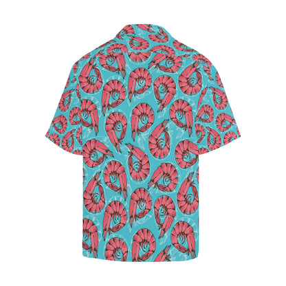 Prawn Pattern Print Design 01 Men's Hawaiian Shirt