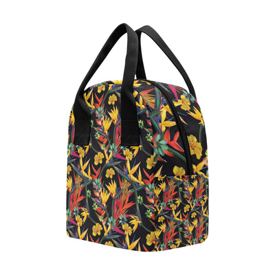 Bird Of Paradise Pattern Print Design BOP016 Insulated Lunch Bag