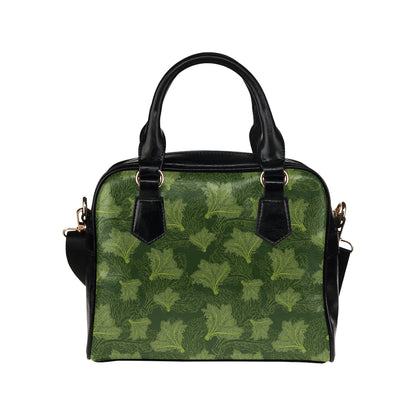 Kale Pattern Print Design 01 Shoulder Handbag