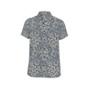 Elegant Floral Print Pattern Men's Short Sleeve Button Up Shirt