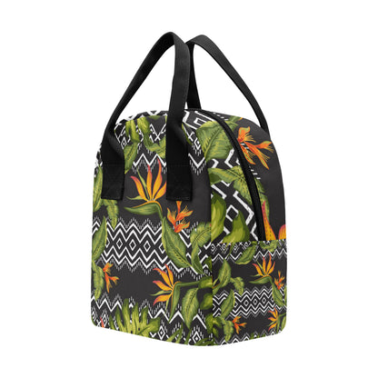 Bird Of Paradise Pattern Print Design BOP07 Insulated Lunch Bag