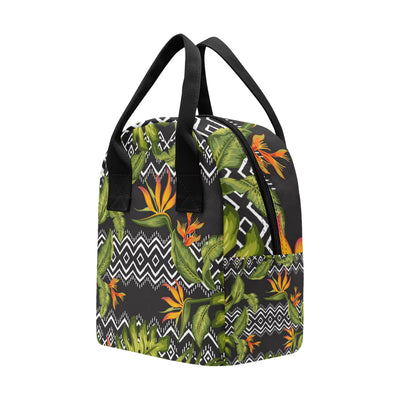 Bird Of Paradise Pattern Print Design BOP07 Insulated Lunch Bag