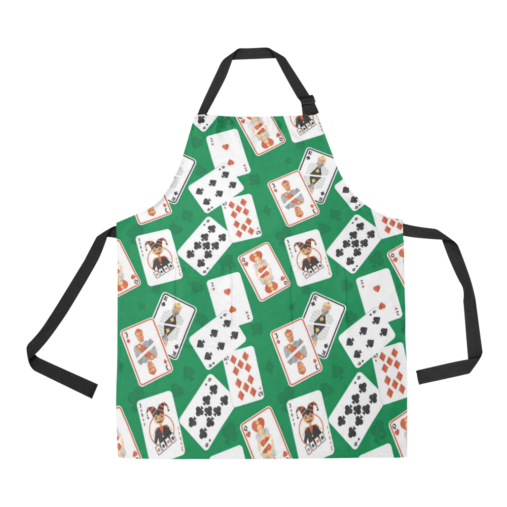 Poker Cards Pattern Print Design A03 Apron with Pocket