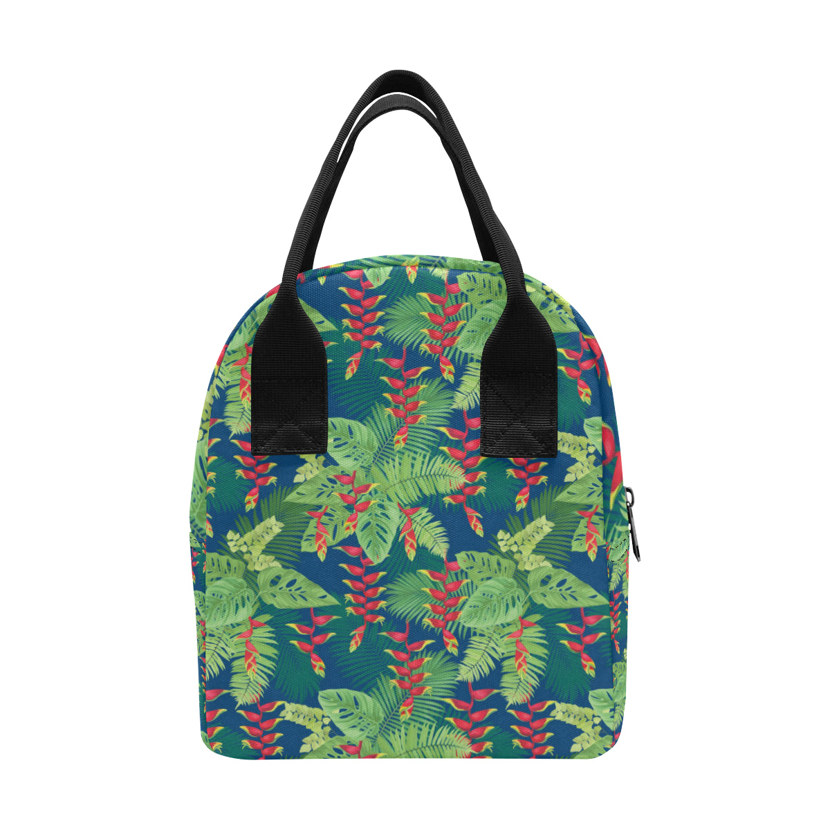 Heliconia Pattern Print Design HL08 Insulated Lunch Bag