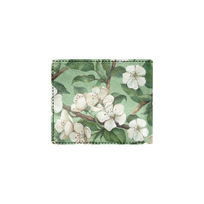 Apple blossom Pattern Print Design AB02 Men's ID Card Wallet