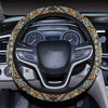 Mandala Pattern Print Design 05 Steering Wheel Cover with Elastic Edge