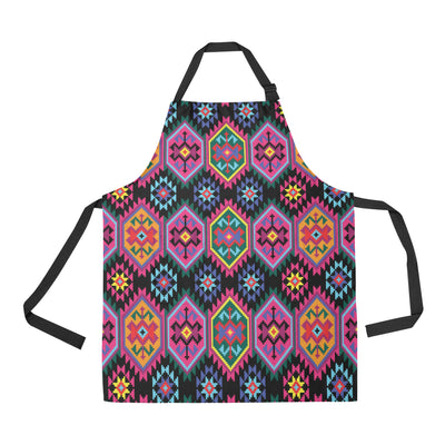 Mexican Pattern Print Design 02 Apron with Pocket