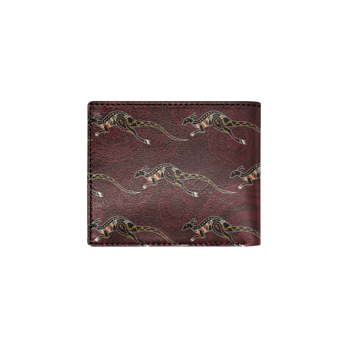 Kangaroos Pattern Print Design 05 Men's ID Card Wallet
