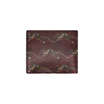 Kangaroos Pattern Print Design 05 Men's ID Card Wallet