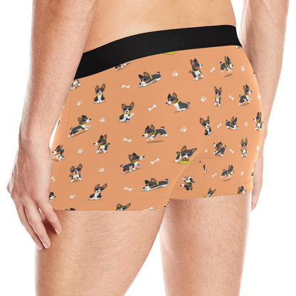 Basenji Pattern Print Design 01 Men's Boxer Briefs