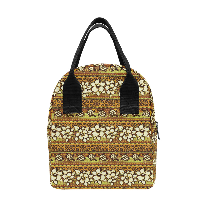 Hawaiian Themed Pattern Print Design H015 Insulated Lunch Bag