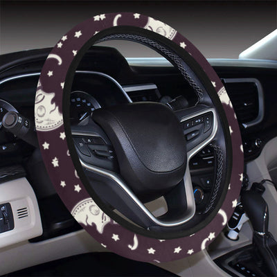 Sun Moon Face Steering Wheel Cover with Elastic Edge