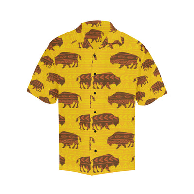 Bison Native Pattern Print Design 01 Men's Hawaiian Shirt