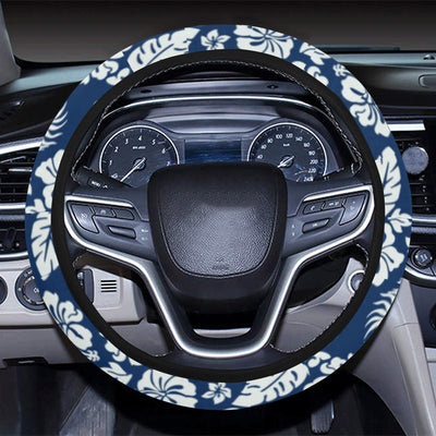 Hawaiian Themed Pattern Print Design H020 Steering Wheel Cover with Elastic Edge