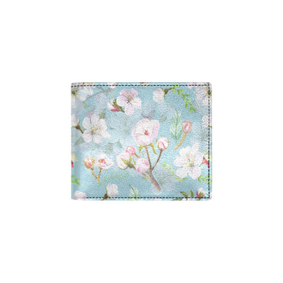 Apple blossom Pattern Print Design AB06 Men's ID Card Wallet