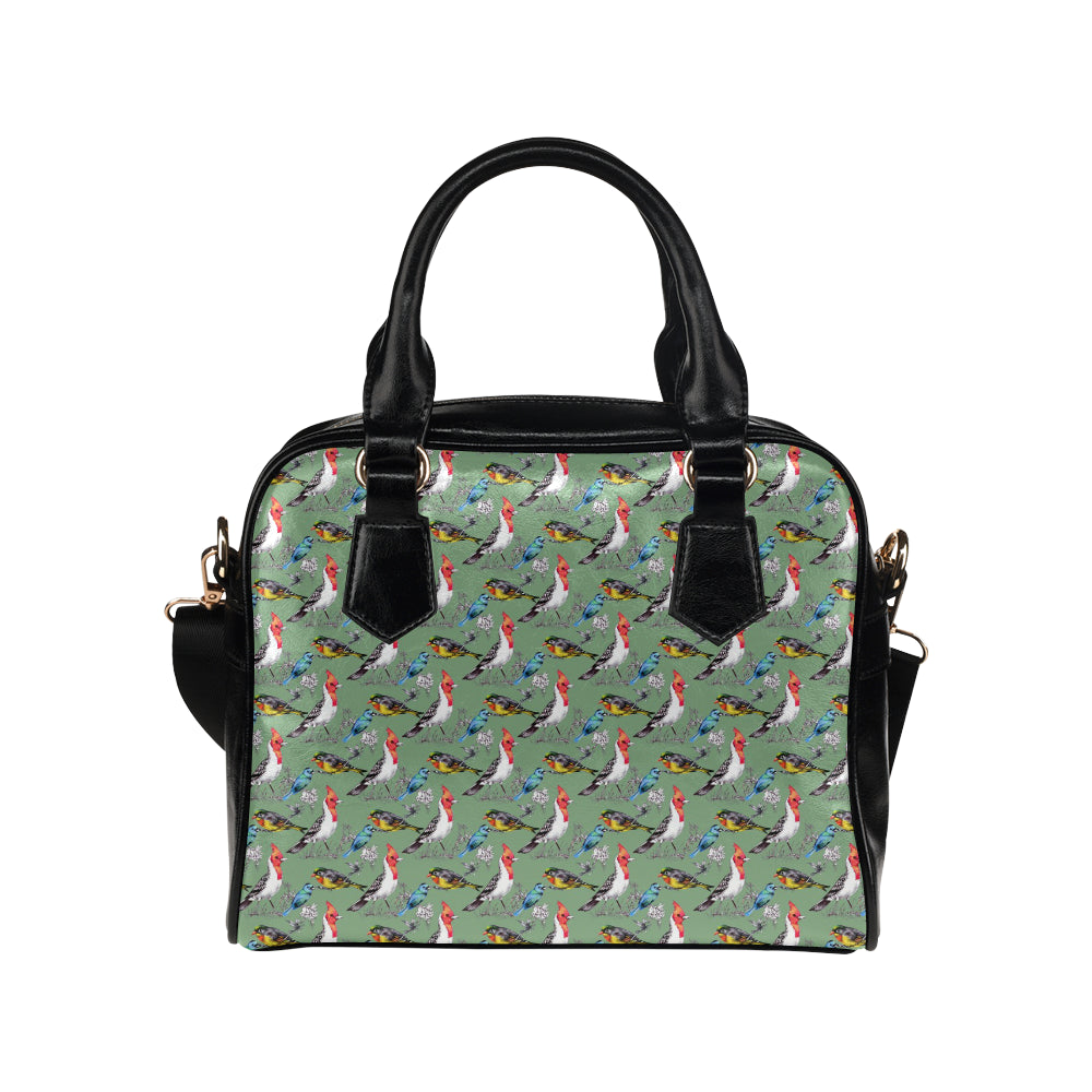 Birds Pattern Print Design 07 Shoulder Handbag