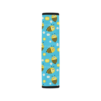 Bee Pattern Print Design BEE06 Car Seat Belt Cover